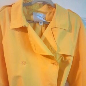 Isaac Mizarahi XXL Yellow Trench Coat